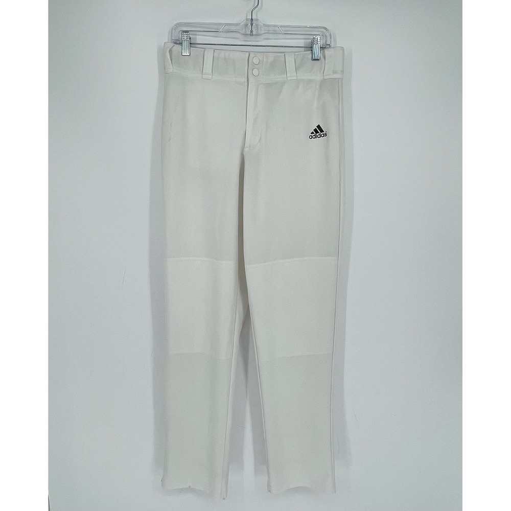 Adidas Men's White Aeroready Athletic Double Knee Baseball Softball Pants Size M